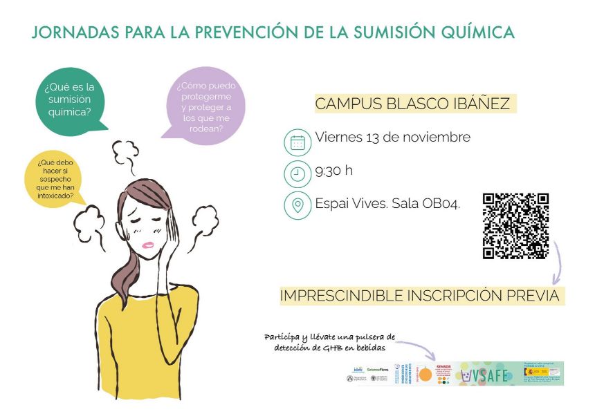 event image:The poster features a graphic with several questions: What is drug-facilitated assault? How can I protect myself and those around me?